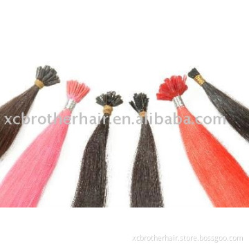 Fancy color Pre-bonded remy hair extension
